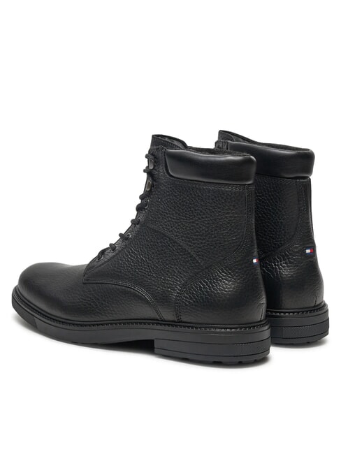 HILFIGER OUTDOOR Stivaletti in pelle con collo imbottito black - Scarpe Uomo