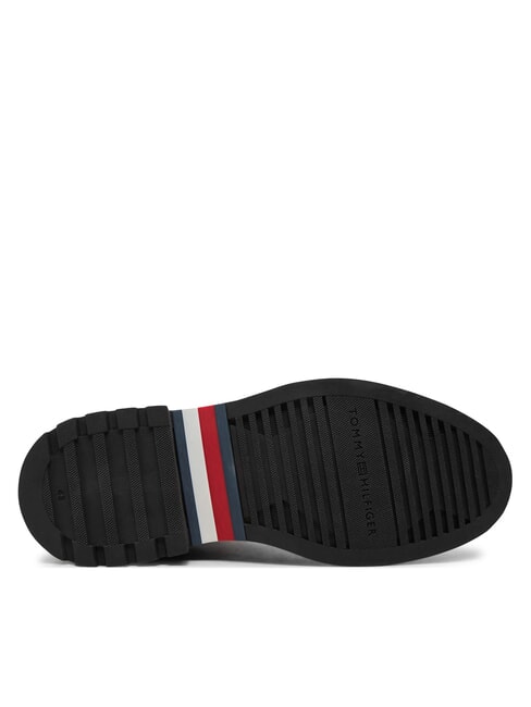 HILFIGER COMFORT Stivaletti stringati in pelle con zip black - Scarpe Uomo
