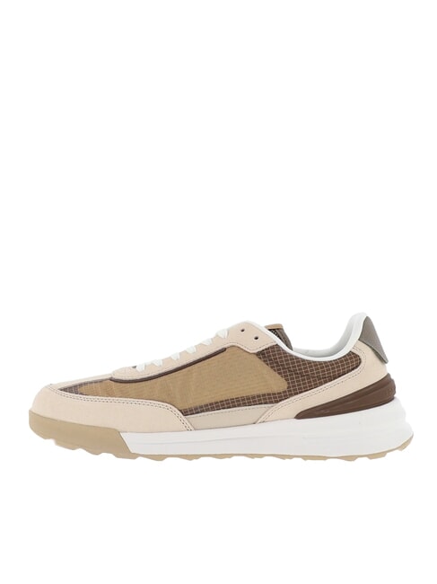 RETRO RUNNER Sneakers in pelle e tessuto beige - Scarpe Uomo