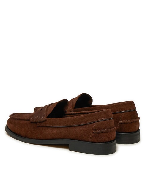 CLASSIC HILFIGER Mocassini in pelle suede brown - Scarpe Uomo