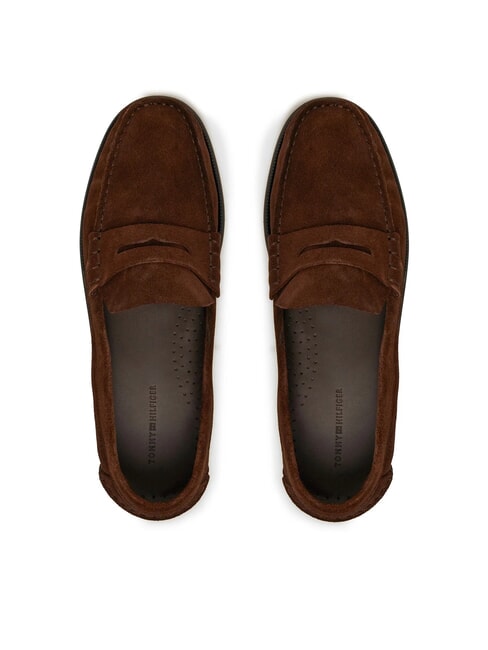 CLASSIC HILFIGER Mocassini in pelle suede brown - Scarpe Uomo