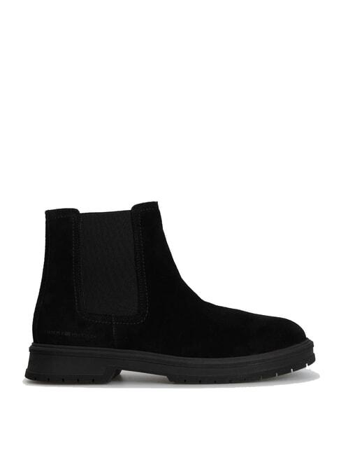 HILFIGER SUEDE Stivaletti in pelle scamosciata con zip black - Scarpe Uomo