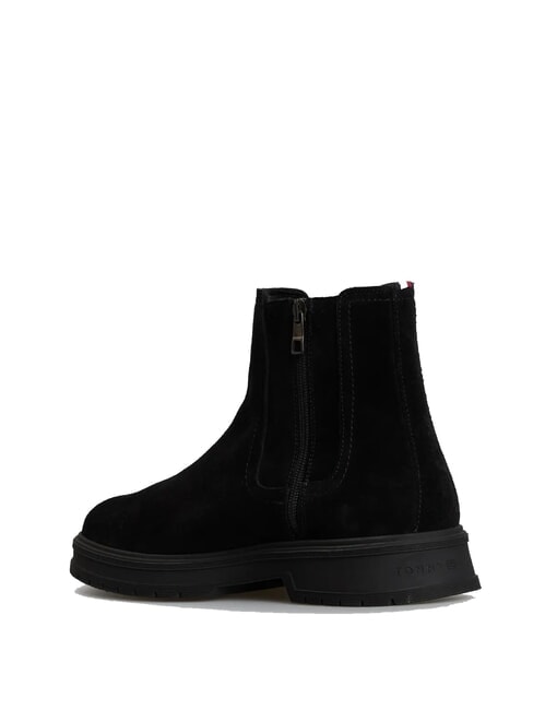 HILFIGER SUEDE Stivaletti in pelle scamosciata con zip black - Scarpe Uomo