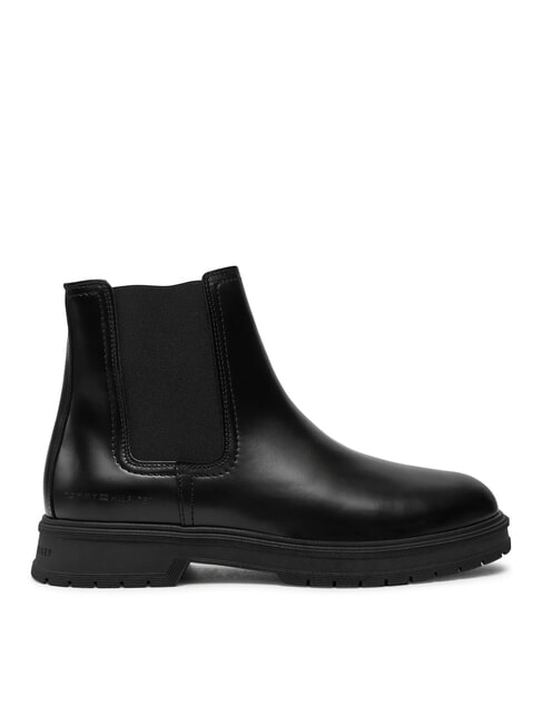 HILFIGER ABRASIV WAR Stivaletti in pelle modello chelsea black - Scarpe Uomo