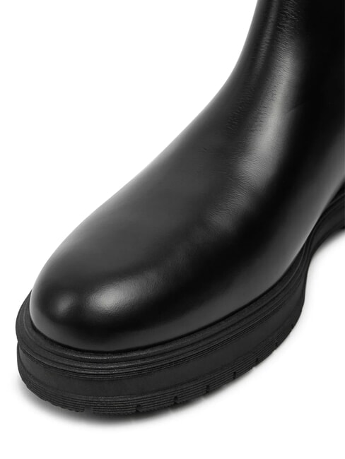 HILFIGER ABRASIV WAR Stivaletti in pelle modello chelsea black - Scarpe Uomo