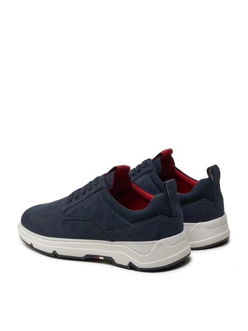 HILFIGER NUBUCK MIX Sneakers in pelle nubuck blue - Scarpe Uomo