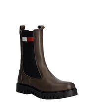 TOMMY HILFIGER TH JEANS Stivaletti in pelle brown - Scarpe Donna - 3