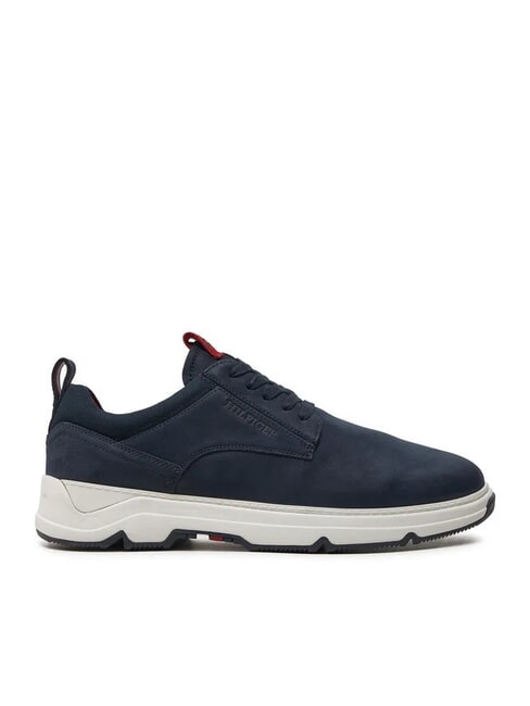 HILFIGER NUBUCK MIX Sneakers in pelle nubuck blue - Scarpe Uomo