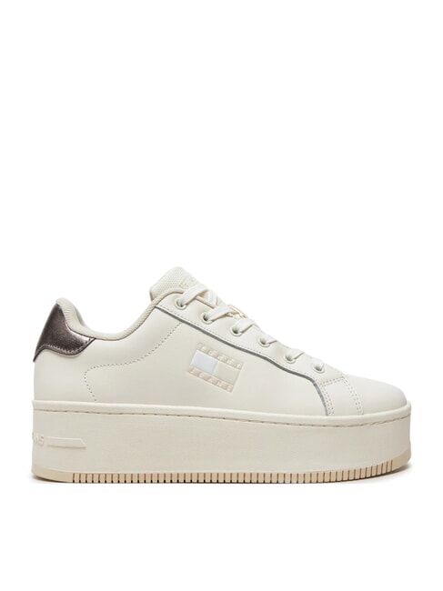 TOMMY JEANS Flatform Sneakers alte ecru - Scarpe Donna