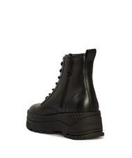 TOMMY HILFIGER TH JEANS Stivaletti platform in pelle con zip black - Scarpe Donna - 4