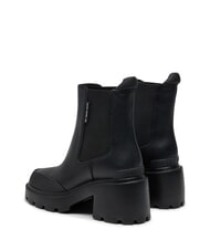 TOMMY HILFIGER TH JEANS Stivaletti in pelle con tacco medio black - Scarpe Donna - 4