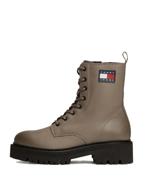 TOMMY JEANS Urban Lace Up Stivaletti in pelle grey - Scarpe Donna