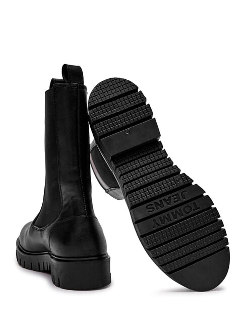 TH JEANS Stivaletti in pelle black - Scarpe Donna