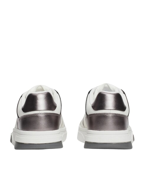 TOMMY JEANS Sneakers in pelle bianco/argento - Scarpe Donna