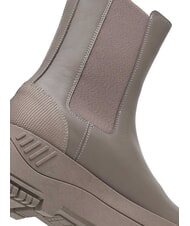 TOMMY HILFIGER TH JEANS  Stivaletti alti in pelle grey - Scarpe Donna - 4