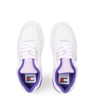 TOMMY HILFIGER TJW NEW BASKET Sneakers in pelle purple - Scarpe Donna - 5