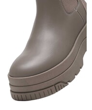 TOMMY HILFIGER TH JEANS  Stivaletti alti in pelle grey - Scarpe Donna - 3