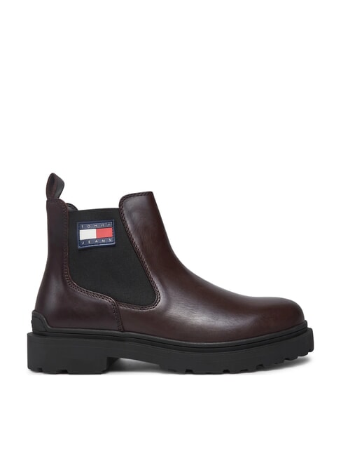 TOMMY JEANS CHELSEA LEATHER  Stivaletti in pelle brown - Scarpe Uomo