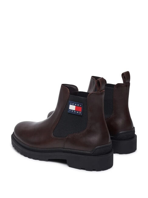 TOMMY JEANS CHELSEA LEATHER  Stivaletti in pelle brown - Scarpe Uomo