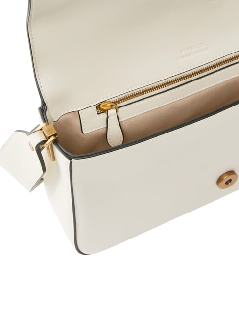 LOVE ONE CLASSIC SLOUCHY Borsa a spalla in pelle bianco seta-antique gold - Borse Donna