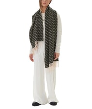 GUESS 4G LOGO Sciarpa sfrangiata NERO - Sciarpe - 2