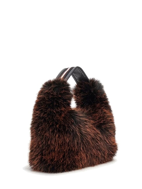 KATIA Borsa a spalla brown and black mult - Borse Donna