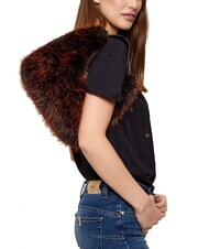 GUESS KATIA Borsa a spalla brown and black mult - Borse Donna - 5