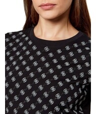 GUESS ALLOVER T-Shirt in cotone jetbla - T-shirt e Top Donna - 3