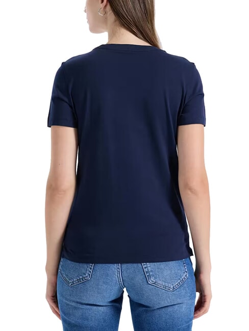 PEARLS LOVE TRIANGLE T-shirt con stampa e applicazioni suiting blue - T-shirt e Top Donna