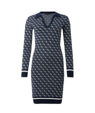 GUESS AUBREY Abito in maglia 4g blue and cream - Vestiti Donna - 5