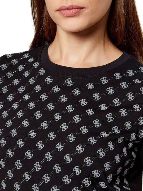 ALLOVER T-Shirt in cotone jetbla - T-shirt e Top Donna