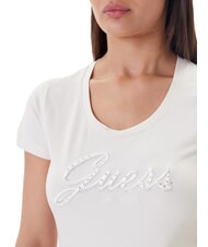 GUESS SCRIPT T-shirt a maniche corte muted stone - T-shirt e Top Donna - 3