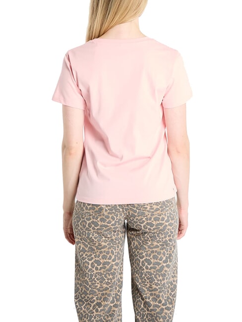 SS CN KRYSTAL TRIANGLE T-shirt manica corta borchie e strass pink pearl - T-shirt e Top Donna