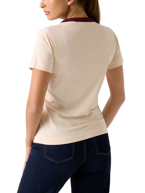 COLLEGE T-Shirt in cotone peach peony - T-shirt e Top Donna