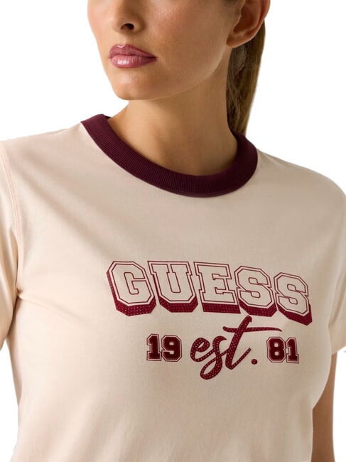 COLLEGE T-Shirt in cotone peach peony - T-shirt e Top Donna