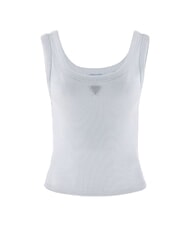 GUESS TRIANGLE PATCH Canotta purwhite - T-shirt e Top Donna - 4