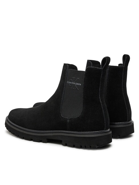 CK JEANS Stivaletti in pelle scamosciata triple black - Scarpe Uomo