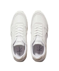 CALVIN KLEIN TOOTHY RUNNER Sneakers in pelle white - Scarpe Donna - 4