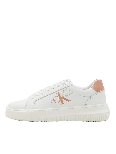 CK JEANS  Chunky Cupsole Sneakers in pelle white - Scarpe Donna