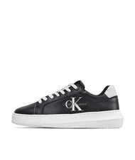 CALVIN KLEIN CK JEANS  Chunky Cupsole Sneakers in pelle black - Scarpe Donna - 4