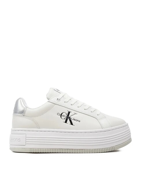 BOLD LOW LACE Sneakers platform in pelle white - Scarpe Donna