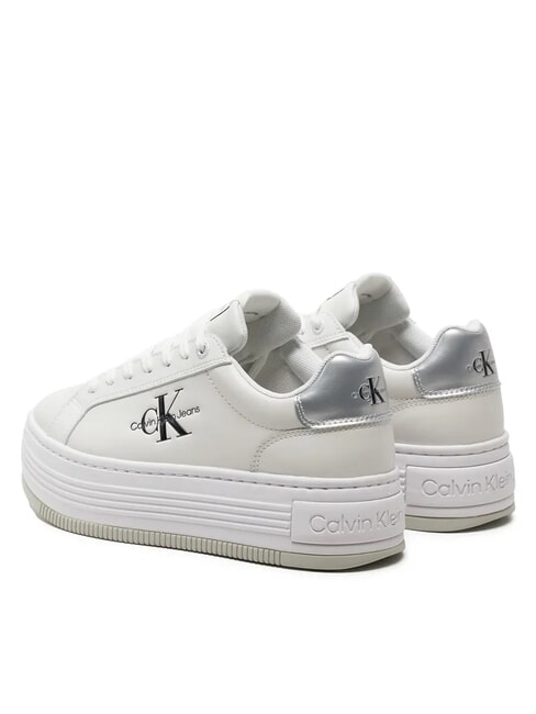 BOLD LOW LACE Sneakers platform in pelle white - Scarpe Donna