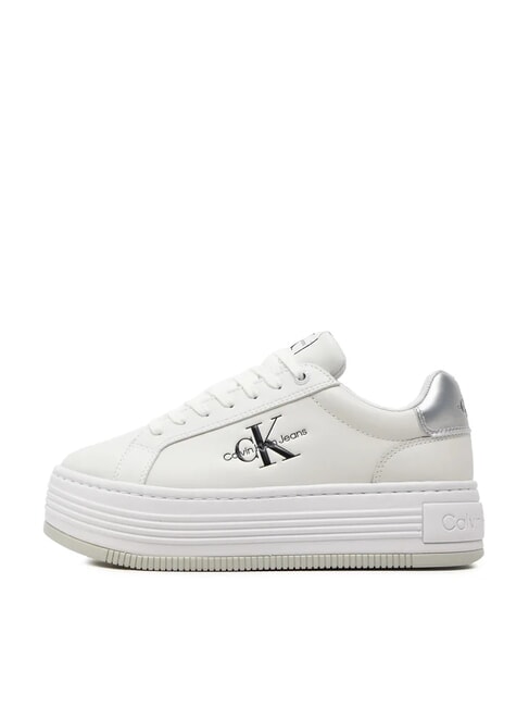 BOLD LOW LACE Sneakers platform in pelle white - Scarpe Donna