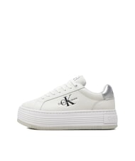 CALVIN KLEIN BOLD LOW LACE Sneakers platform in pelle white - Scarpe Donna - 4