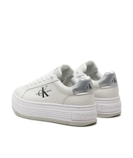 CALVIN KLEIN BOLD LOW LACE Sneakers platform in pelle white - Scarpe Donna - 6