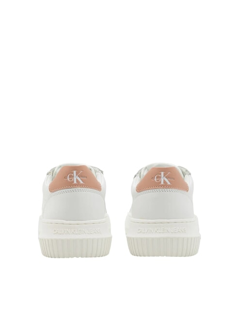 CK JEANS  Chunky Cupsole Sneakers in pelle white - Scarpe Donna