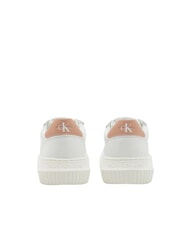 CALVIN KLEIN CK JEANS  Chunky Cupsole Sneakers in pelle white - Scarpe Donna - 4
