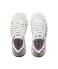 CALVIN KLEIN CK JEANS  Chunky Cupsole Sneakers in pelle white - Scarpe Donna - 4