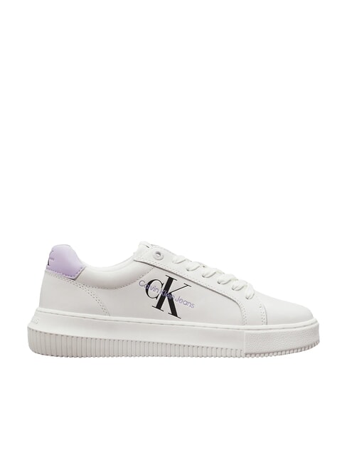 CK JEANS  Chunky Cupsole Sneakers in pelle white - Scarpe Donna