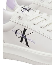 CALVIN KLEIN CK JEANS  Chunky Cupsole Sneakers in pelle white - Scarpe Donna - 3